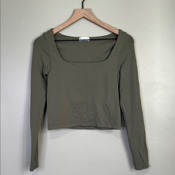 Altar'd State Tops - Altar’d State Intimates Square Neck Blouse L/XL Green
